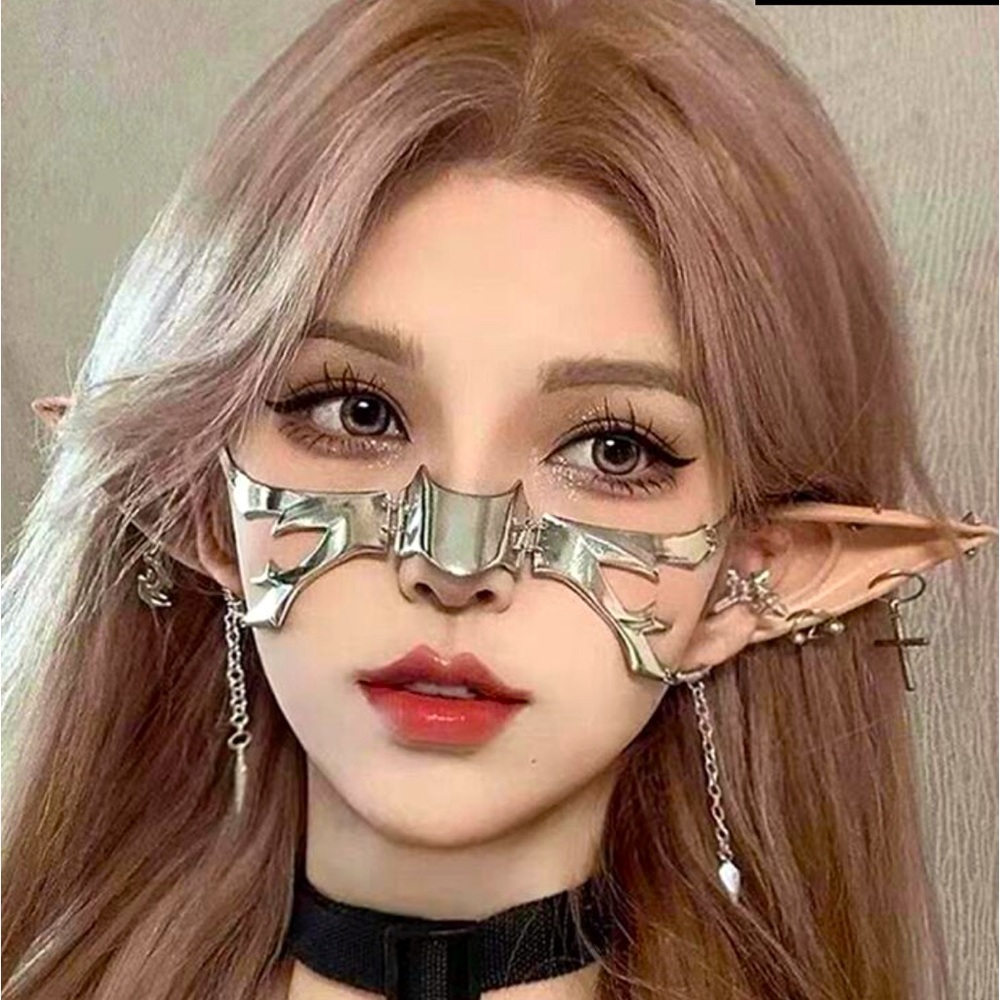 NWOT Silver Fairy Face Jewelry 🧚🏼 Hooks over the ears and across nose 🧚🏼